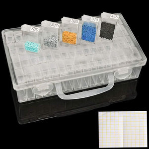 64 grids diamond painting storage box