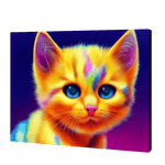 Load image into Gallery viewer, Adorable Rainbow Kitty | Diamond Painting
