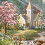 Load image into Gallery viewer, Church With A View | Diamond Painting
