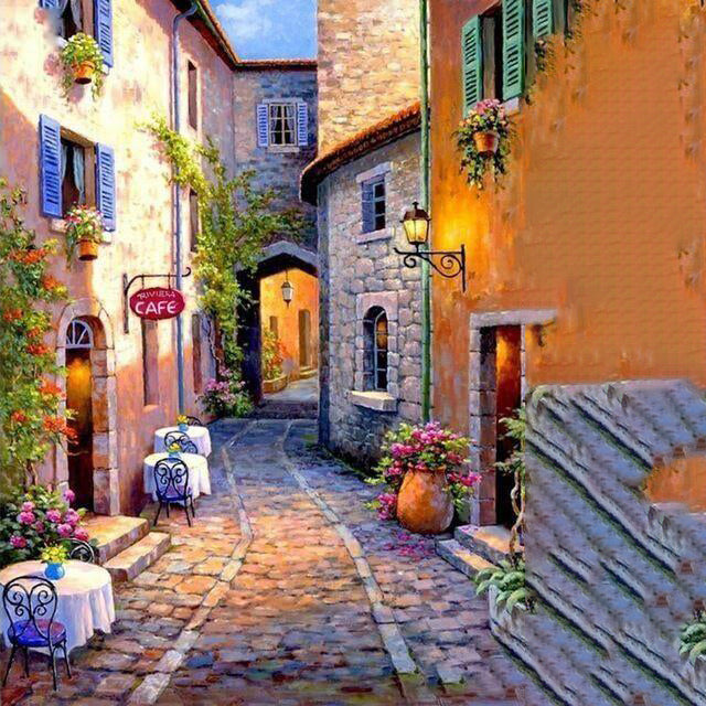 Cobblestone Roads | Diamond Painting