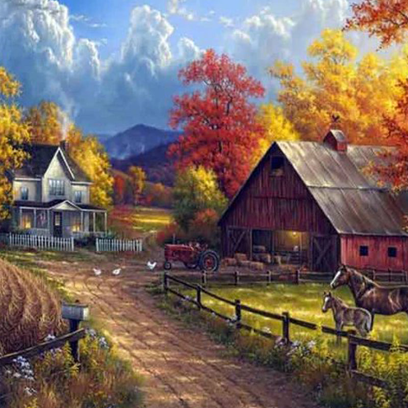 Farm House Diamond Painting