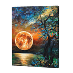 Load image into Gallery viewer, Full Moon With Tree | Diamond Painting
