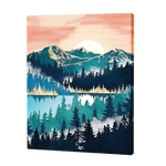 Load image into Gallery viewer, Glaciers At Sunrise | Diamond Painting
