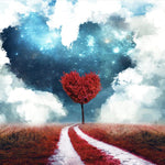 Load image into Gallery viewer, Heart Shaped Cloud | Diamond Painting
