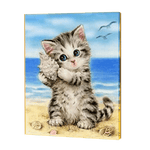 Load image into Gallery viewer, Kitten With Shell | Diamond Painting
