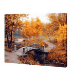 Load image into Gallery viewer, Orange Trees And Bridge | Diamond Painting
