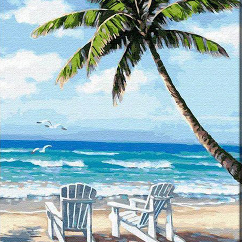 Paradise Beach Landscape | Diamond Painting 