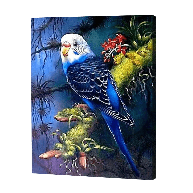 Parrot At Night | Diamond Painting