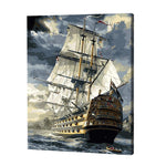 Load image into Gallery viewer, Ship at Stormy Sea | Diamond Painting
