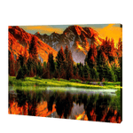 Load image into Gallery viewer, Sunset At The Mountains | Diamond Painting
