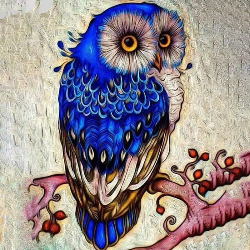 The Blue Owl | Diamond Painting