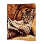 Load image into Gallery viewer, The Smart Cat | Diamond Painting
