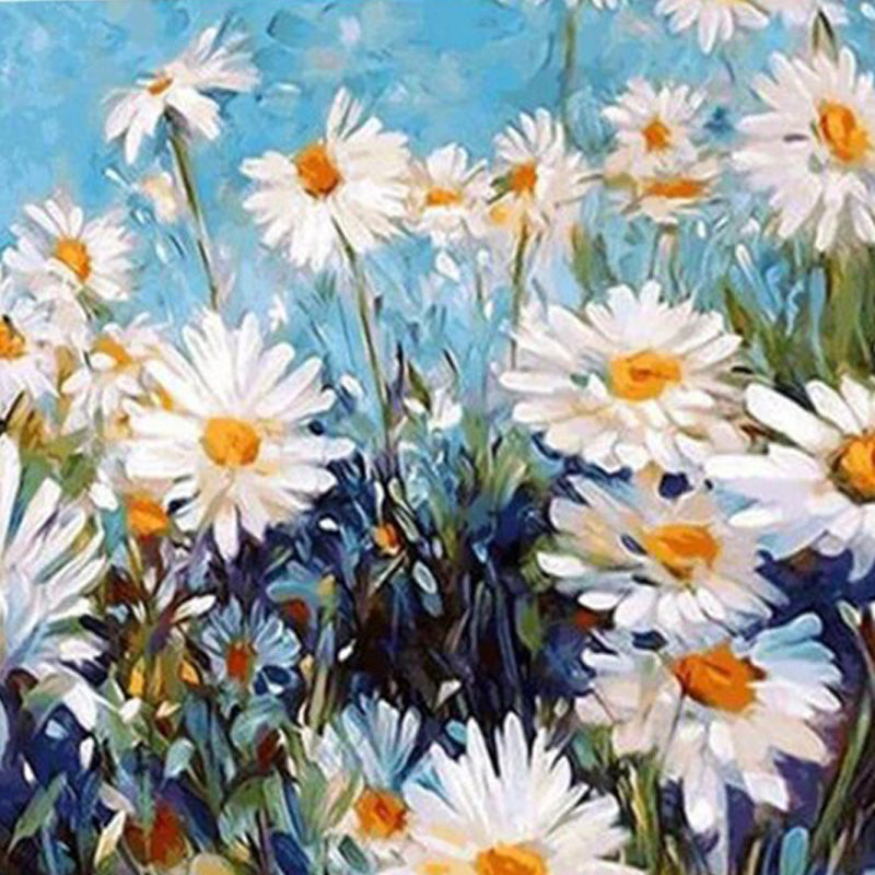 White Daisies | Diamond Painting