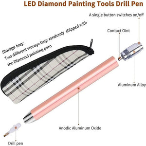 diamond painting pens with light