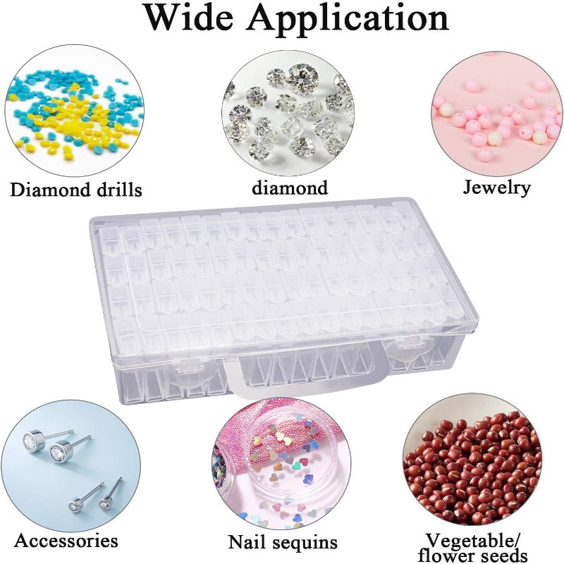 60 Grids Storage Box Kits with Diamond Paint Accessories Kits